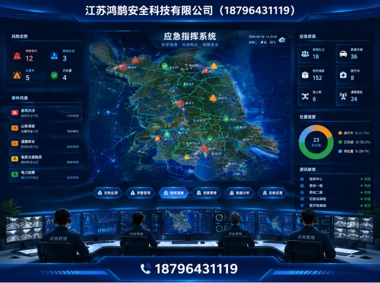 鄂州应急指挥系统展示图